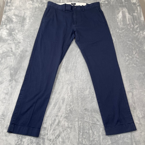 J.Crew Other - J.Crew Flex Slim Fit Chinos Mens 32x30 Navy Blue Stretch Cotton Pants